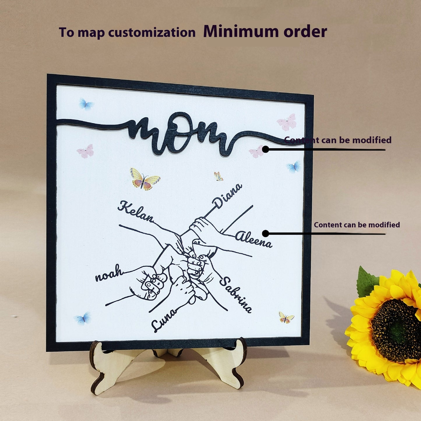 Mother's Day Souvenir Gift Wooden Frame Ornament