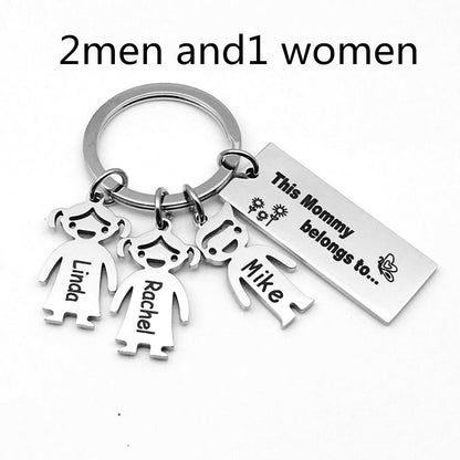 Stainless Steel Boy And Girl Keychain - myETYN