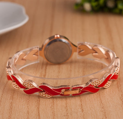 Explosion models ladies bracelet watch Simple digital colorful steel belt alloy quartz watch