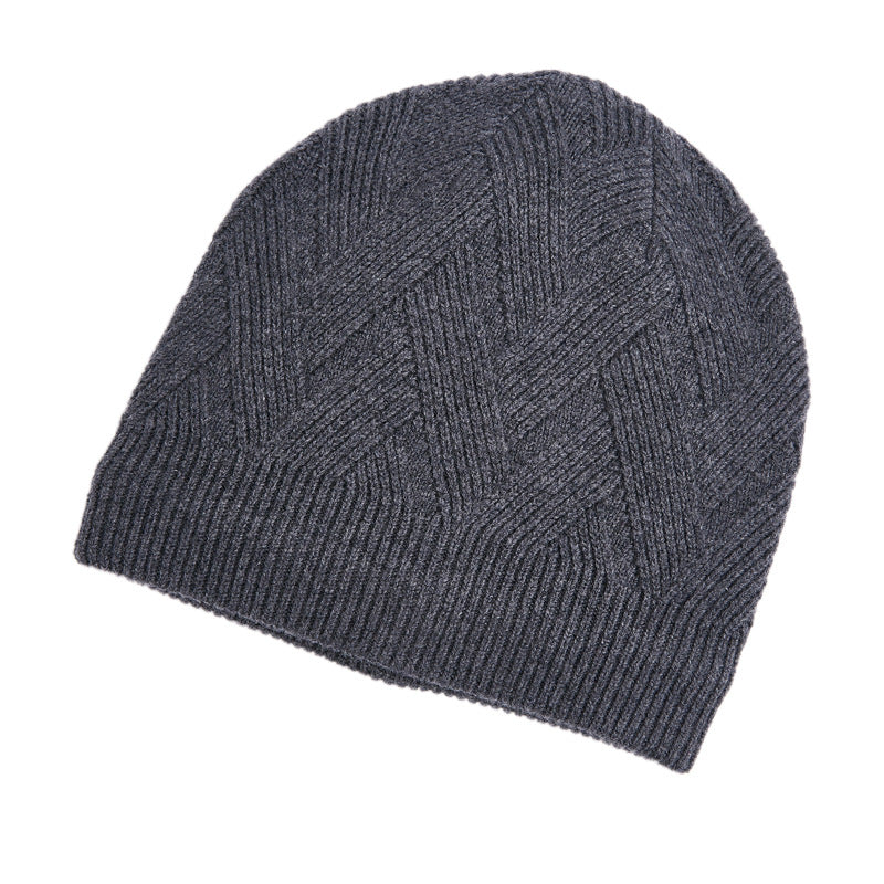 Basic Men's Outdoor Fleece Warm Knitted Hat - myETYN