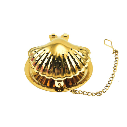 Gold Pendant Chain Tea Ball Stainless Steel Filtration Office Tea Making Device - myETYN