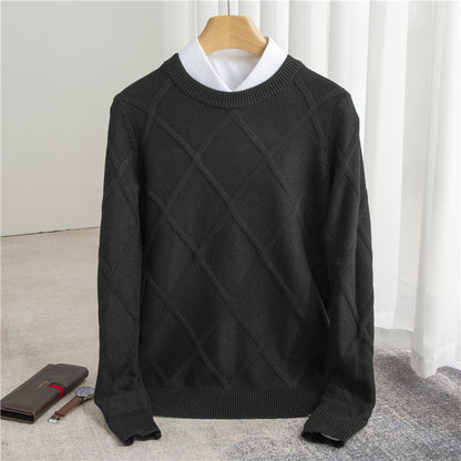 Fashion Woolen Sweater Men's Solid Color - myETYN