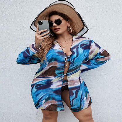 European And American Bikini Three-piece Set For Women