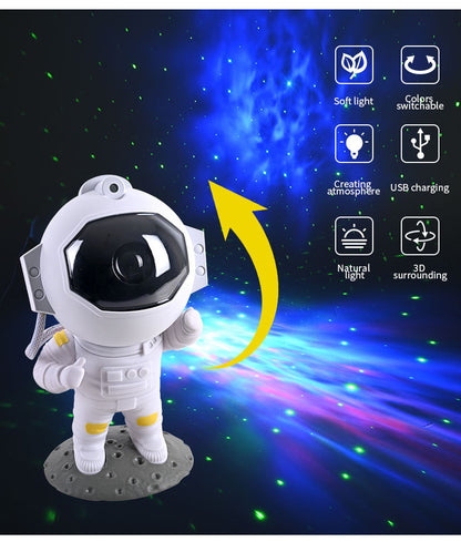 Galaxy Star Projector Starry Sky Night Light Astronaut Lamp Home Room Decor Decoration Bedroom Decorative Luminaires Gift - myETYN