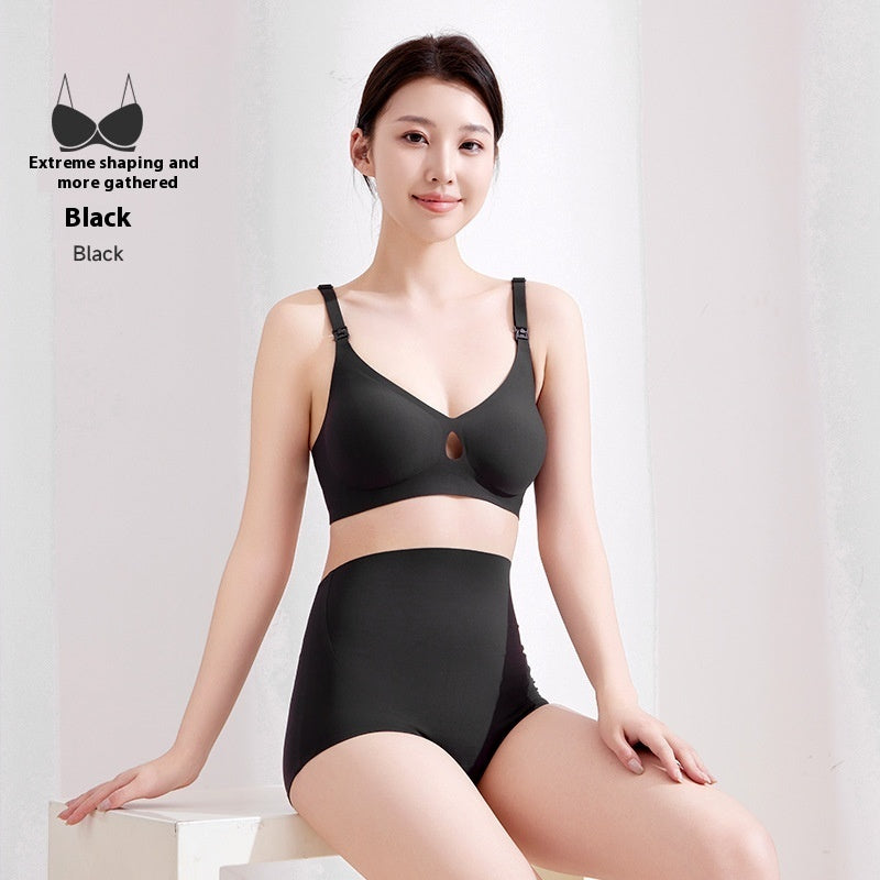 Pregnant Women's Wireless Push-up Nursing Bra