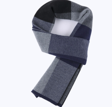 Men's scarf wool plaid scarf scarf winter scarf processing wholesale gift ladies knitting stitching - myETYN