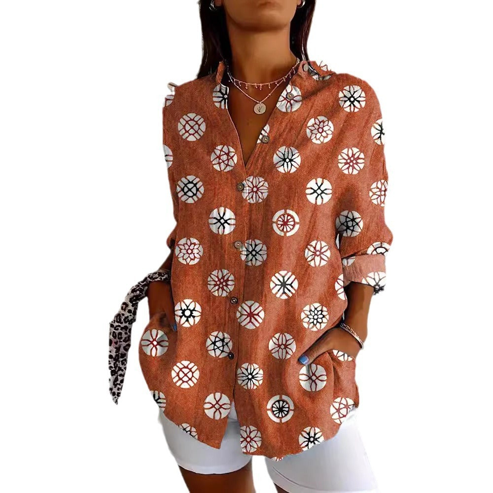 Women's Fashion Summer Pattern Printed 3D Shirt
