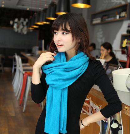 Warm Cashmere Like Monochrome Scarf Shawl - myETYN