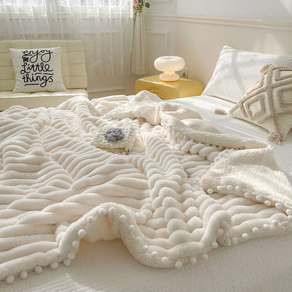 Dehaired Angora Blanket: Sumptuous Comfort for Nap or Sofa Cover Use