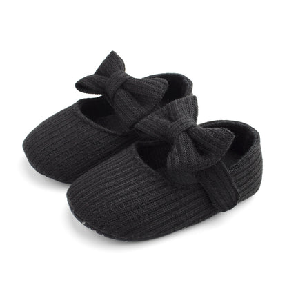 Wool Flower baby Princess Shoes Baby Walking Shoes With Soft Soles