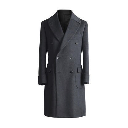 Padded Wool Polo Coat In Winter - myETYN