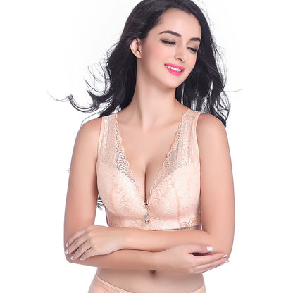 Oversized Bra – Centerless Underwire-Free Design with Wide Strap Adjuster and Thin Large-Cup Construction
