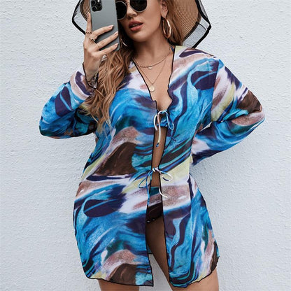 European And American Bikini Three-piece Set For Women