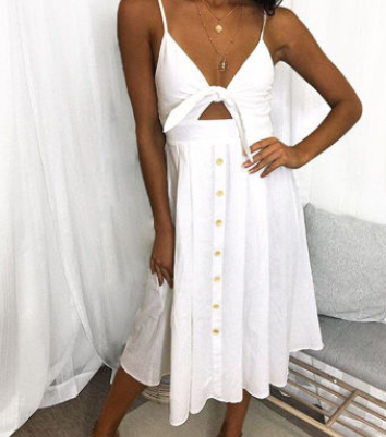 Women's Sleeveless Backless Bodycon Maxi Dress – Summer Spaghetti Strap Evening Party Dress Abib