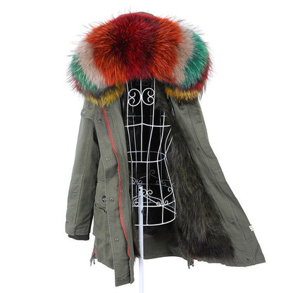 Women’s Faux Fur Collar Winter Coat | Luxury Leisure Polyester Overcoat – XS to XXL