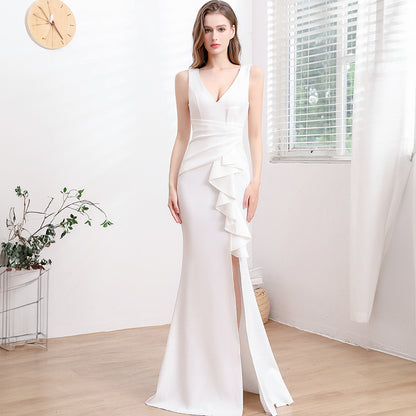 Elegant High-End Sleeveless Evening Gown