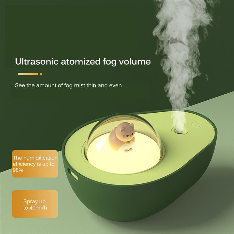 Avocado Mini Spray Humidifier USB Charging Night Light Portable Mist Sprayer For Home Car - myETYN