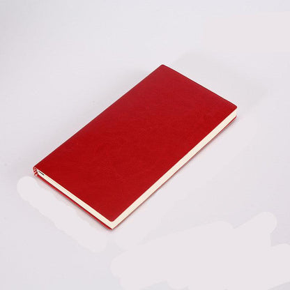 A5 Soft Leather Notebook Simple Thick B5 Large Office Meeting Notepad Creative Custom Pure Color Soft Copy myETYN