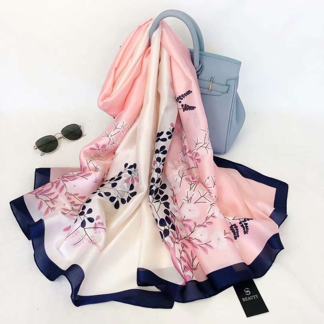 All-in-one Sunscreen Shawl Travel Silk Scarf Women's Beach Towel myETYN