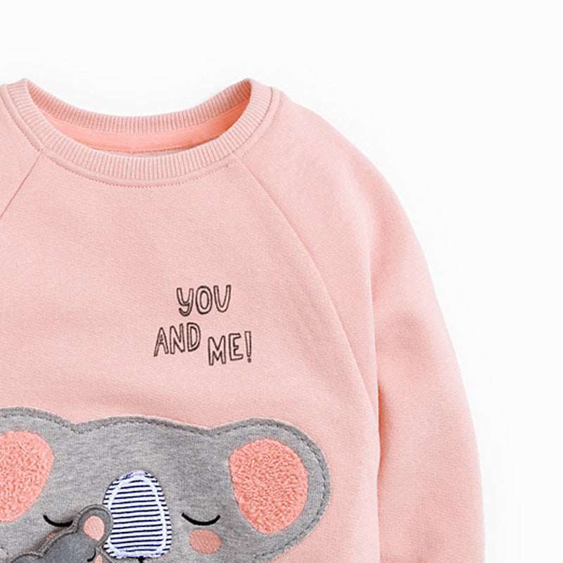 Autumn And Winter Cartoon Girls Sweater Long-sleeved Round Neck Children's Sweater myETYN