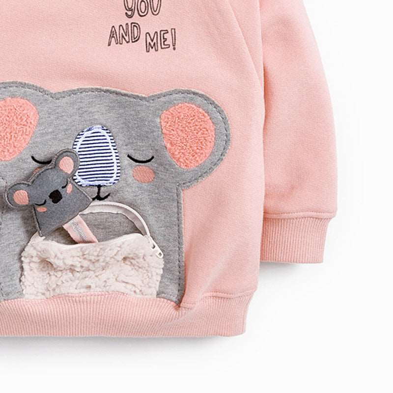 Autumn And Winter Cartoon Girls Sweater Long-sleeved Round Neck Children's Sweater myETYN