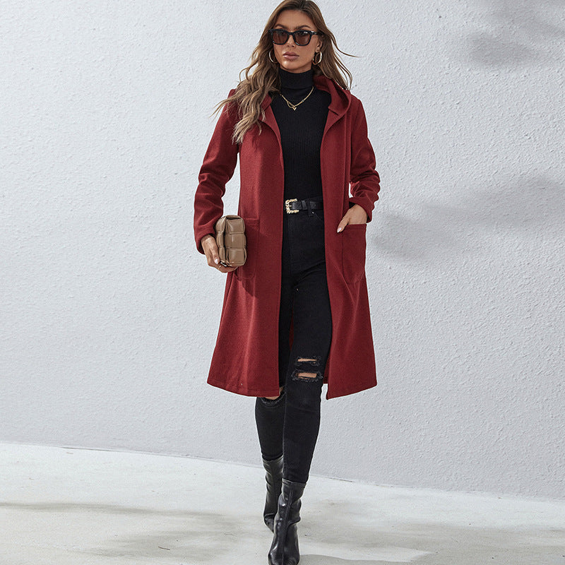 Autumn And Winter New Loose And Long All-match Bottoming Sweater Coat myETYN