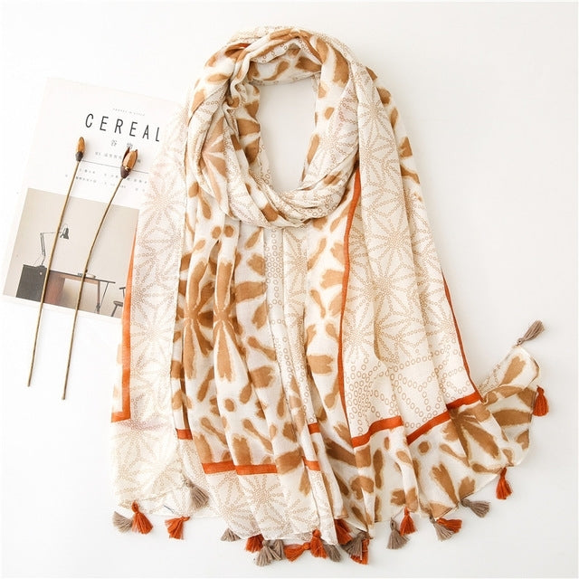 Autumn Scarf for Women Female Scarves Triangle myETYN