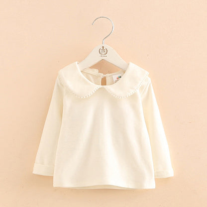 Baby Girl Doll Collar Long Sleeve T-shirt Top myETYN