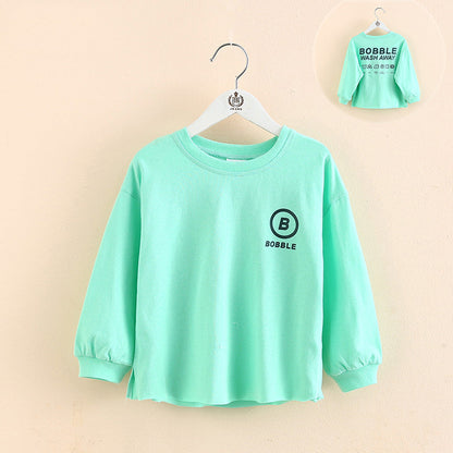 Baby Girl Doll Collar Long Sleeve T-shirt Top myETYN