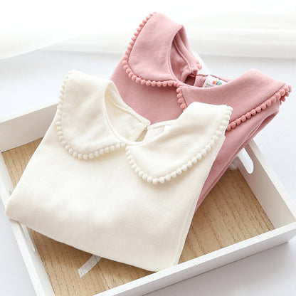 Baby Girl Doll Collar Long Sleeve T-shirt Top myETYN