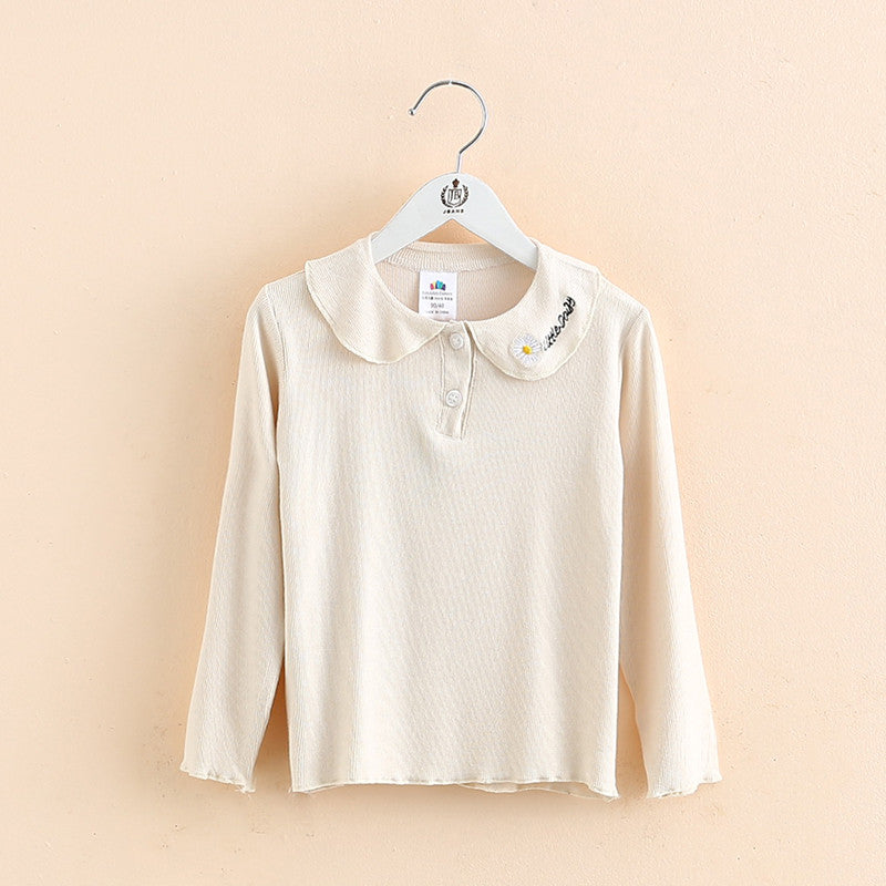 Baby Girl Doll Collar Long Sleeve T-shirt Top myETYN