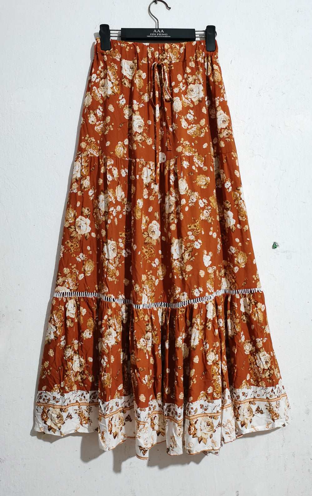 Bohemian Vacation Skirt Ruffled Big Hem Skirt myETYN