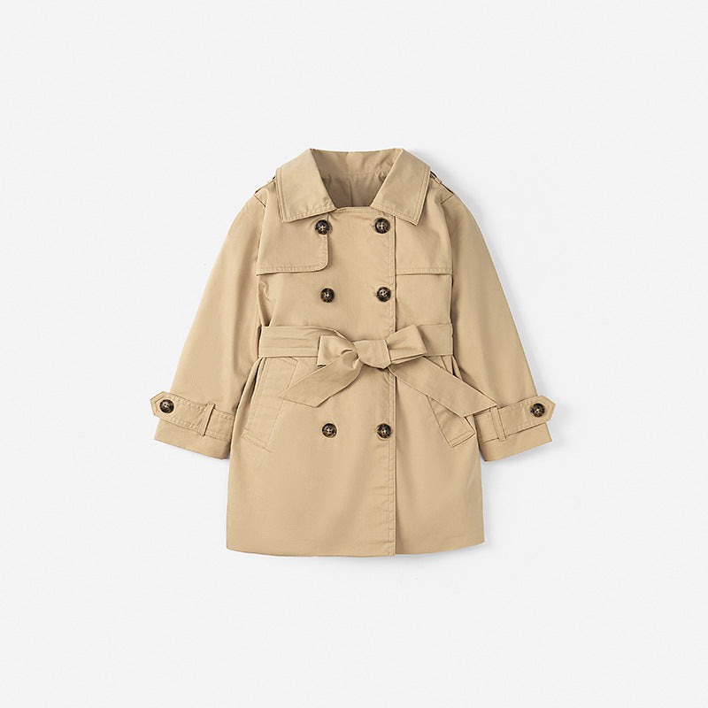 British mid-length girls' trench coat myETYN