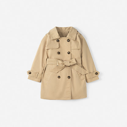 British mid-length girls' trench coat myETYN