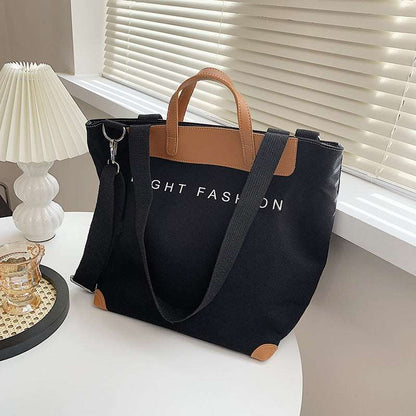 Canvas Shoulder Bag Women Ins Fashion Messenger Crossbody Bags Large Capacity Totes Handbag myETYN