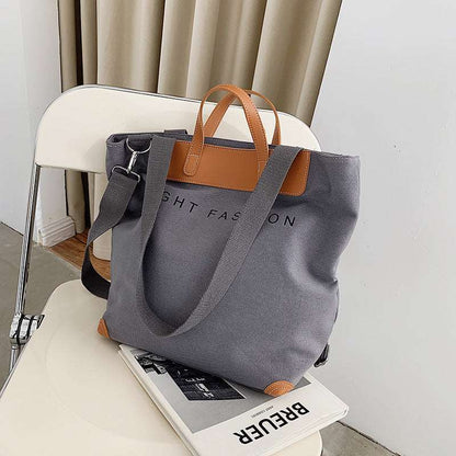 Canvas Shoulder Bag Women Ins Fashion Messenger Crossbody Bags Large Capacity Totes Handbag myETYN