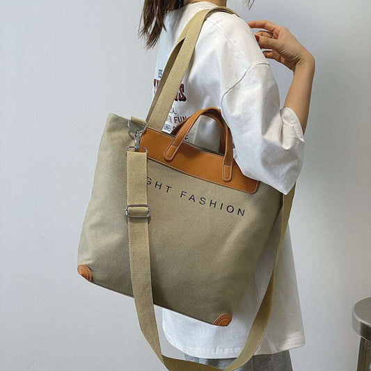 Canvas Shoulder Bag Women Ins Fashion Messenger Crossbody Bags Large Capacity Totes Handbag myETYN