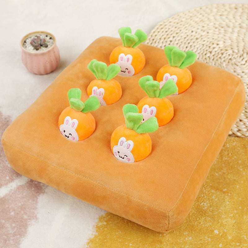 Carrot Pulling Plush Pet Toy myETYN