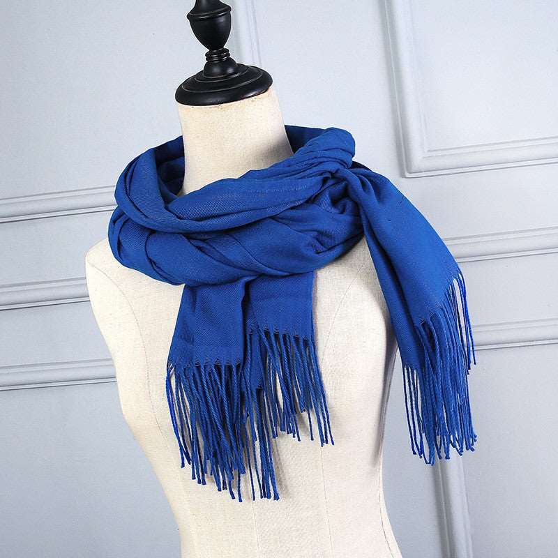 Cashmere Korean Solid Color Scarf myETYN