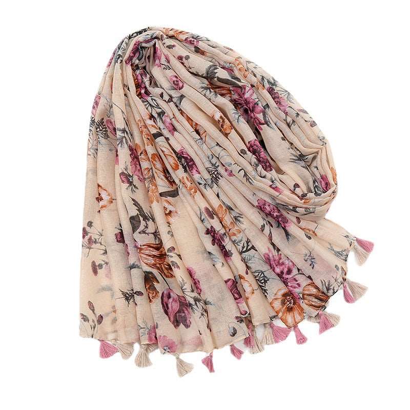 Cashmere Sunflower Embroidered Women Scarf myETYN