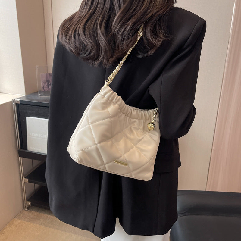 Casual Rhombus Shoulder Bag Chain Messenger Bag Small Bucket Bags Women myETYN