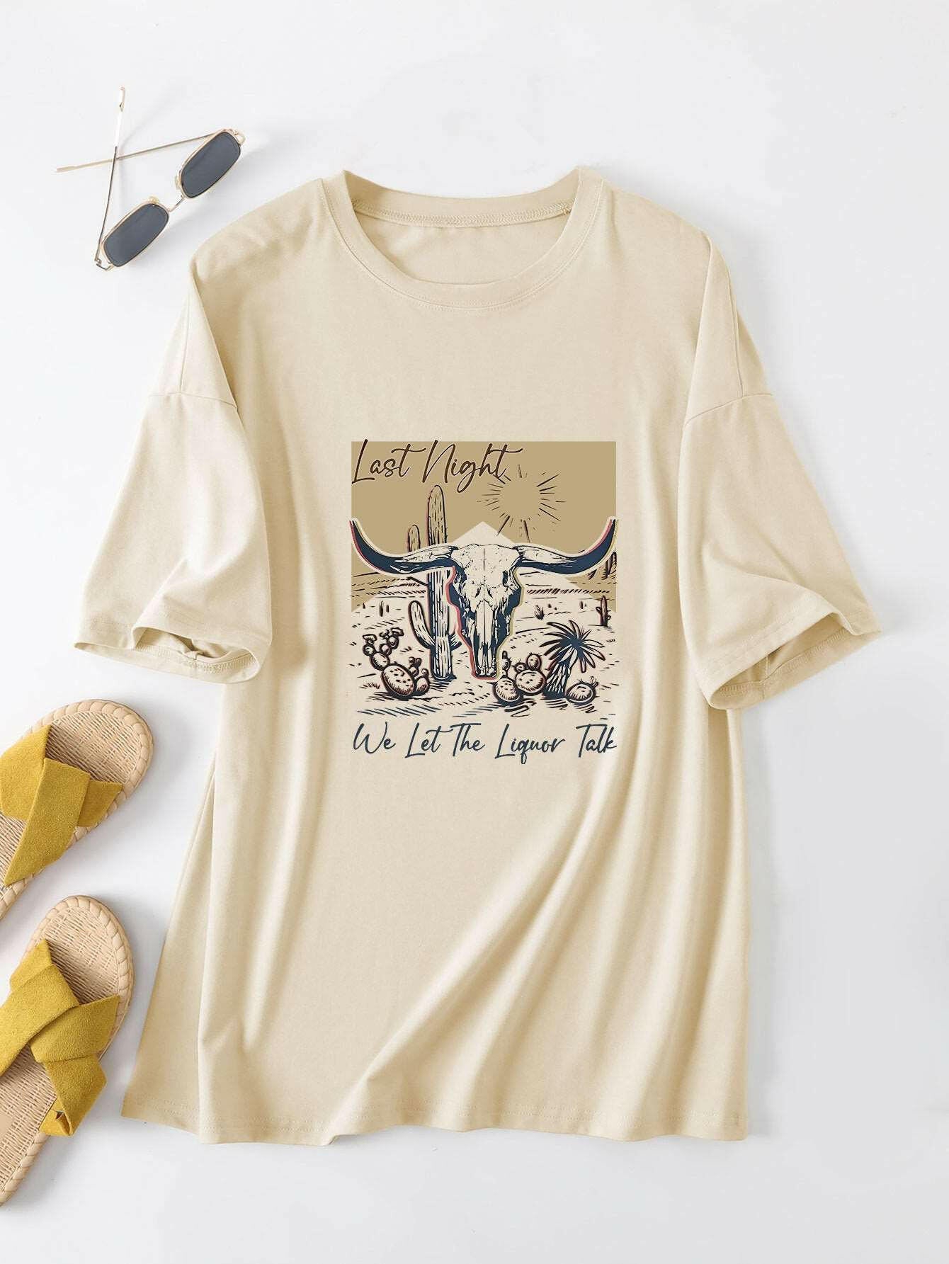 Casual Round Neck Loose Short Sleeves myETYN