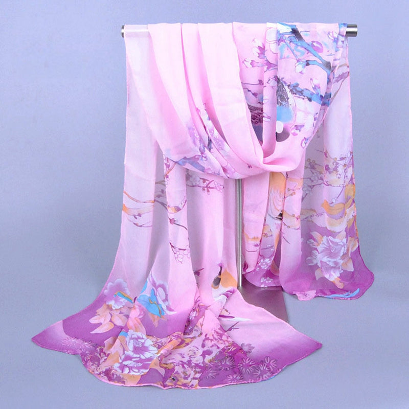 Chiffon Printed Chiffon Scarf For Women myETYN