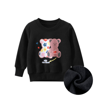 Children's Wear New Children's Sweater Plush Baby Girl's Clothes myETYN