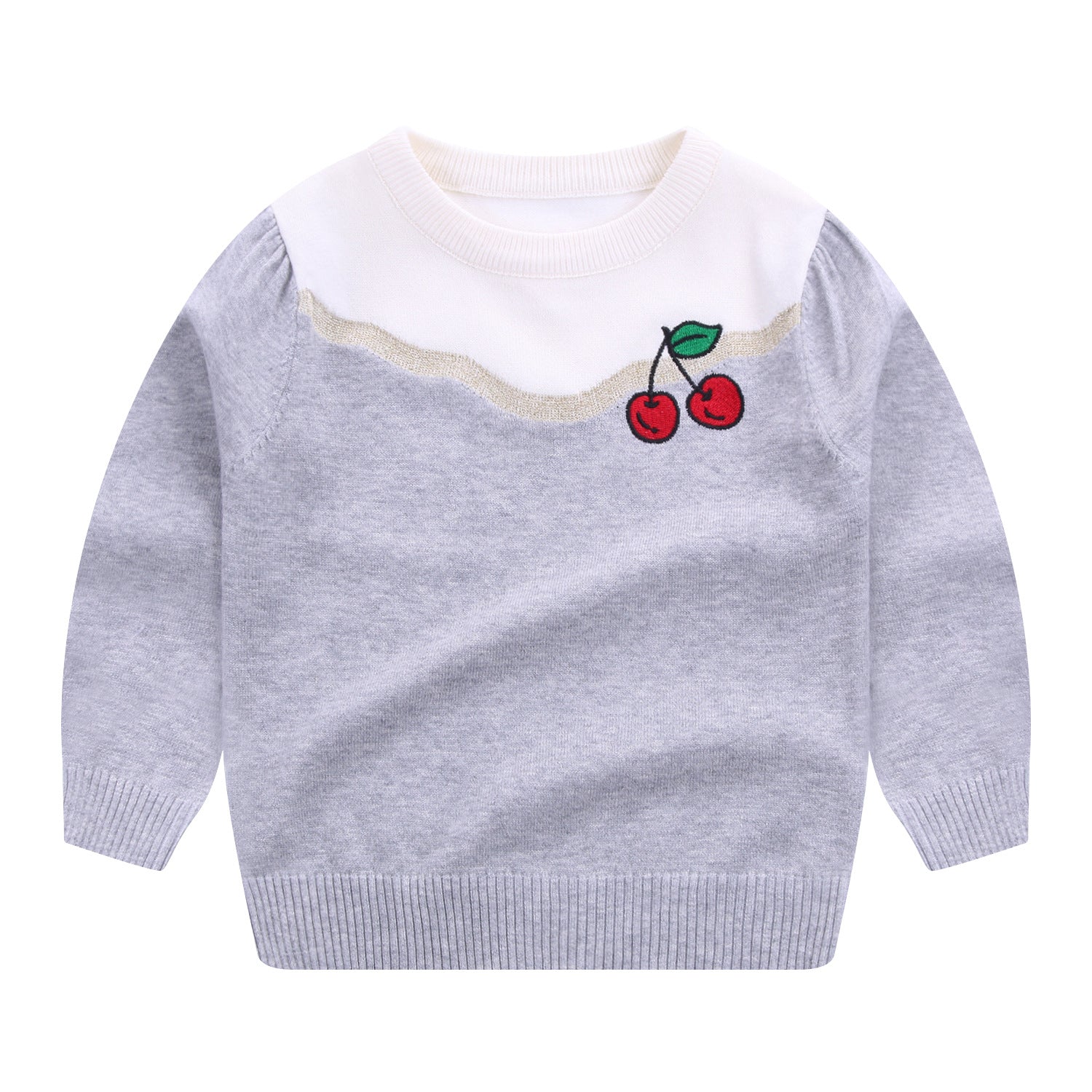 Children's embroidery knitted sweater myETYN