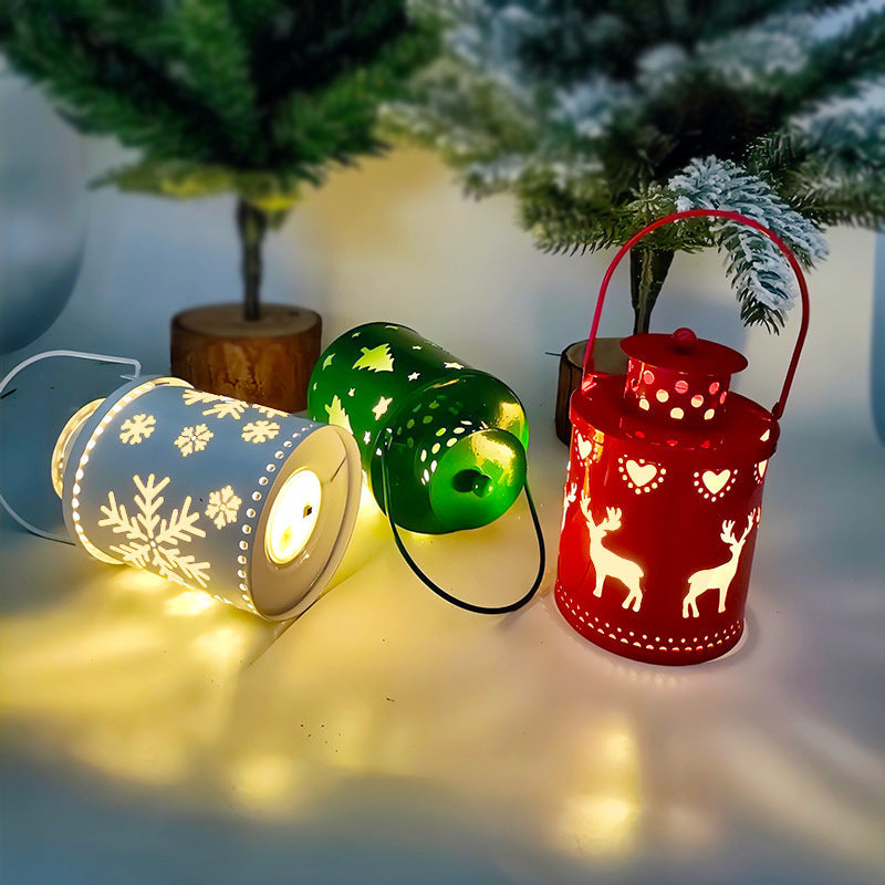 Christmas Candle Lights LED Small Lanterns Wind Lights Electronic Candles Nordic Style Creative Holiday Decoration Decorations myETYN