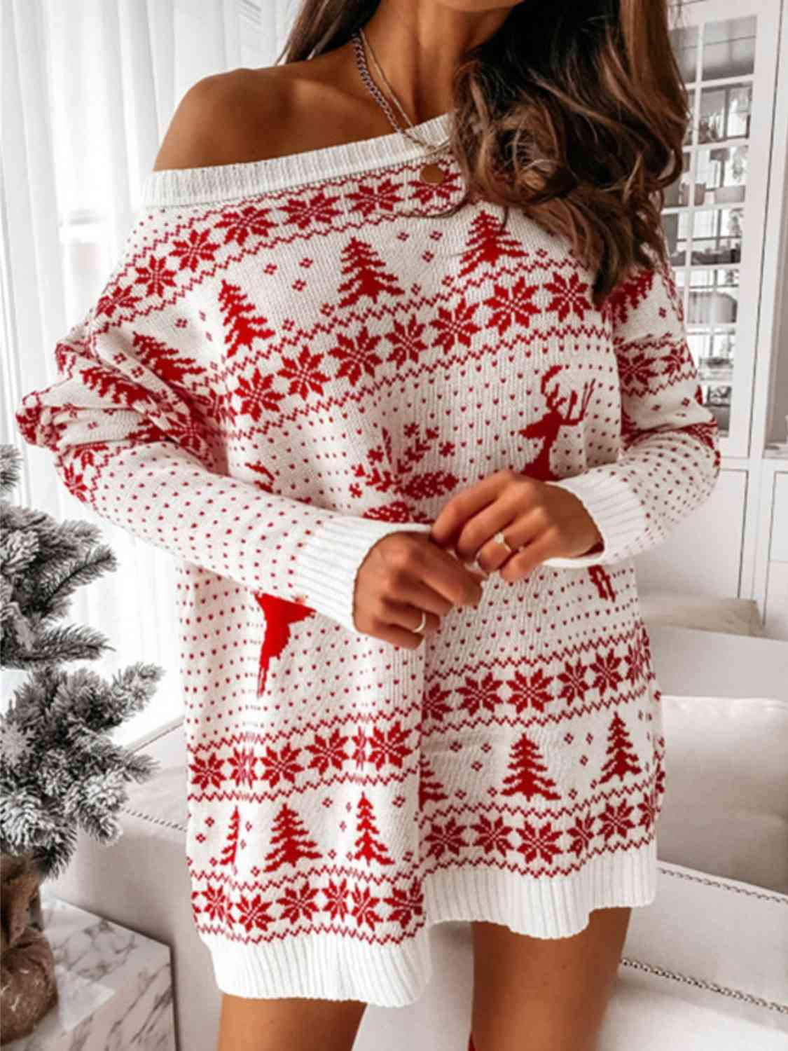 Christmas Long Sleeve Sweater myETYN