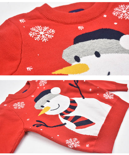 Christmas Snowman Pullover bottomed T-shirt for Children myETYN