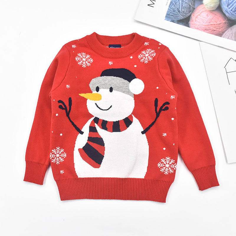 Christmas Snowman Pullover bottomed T-shirt for Children myETYN