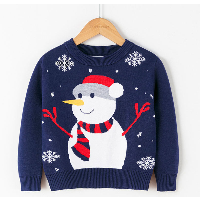 Christmas Snowman Pullover bottomed T-shirt for Children myETYN